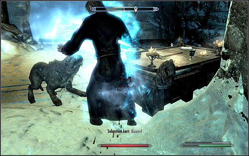 You can wait with attacking Sebastian until Barbas moves in and successfully draws the mages attention away (screen above) - A Daedras Best Friend - p. 2 - Daedric quests - The Elder Scrolls V: Skyrim Game Guide