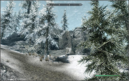 Its best to approach the destination from the south-west, finding the path leading onto the hill onto which the title statue had been built - The Break of Dawn - p. 1 - Daedric quests - The Elder Scrolls V: Skyrim Game Guide