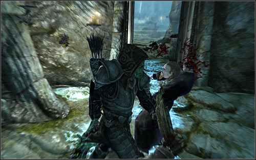 If you prefer close combat, it would be good to wait for the Necromancer to appear in the corridor in which you fought the Shades (screen above) - The Break of Dawn - p. 2 - Daedric quests - The Elder Scrolls V: Skyrim Game Guide