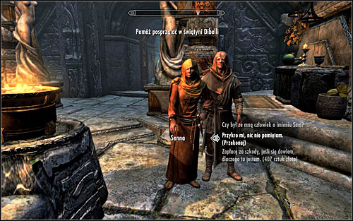 You will wake up at the Temple of Dibella in Markarth with a conversation with Senna, who is mad at you for demolishing the temple interior - A Night to Remember - p. 1 - Daedric quests - The Elder Scrolls V: Skyrim Game Guide