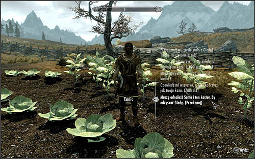 As you reach Rorikstead, look around the field adjoining the local inn during daytime and you should be stopped by a farmer Ennis, asking you to return the goat that you have stolen - A Night to Remember - p. 1 - Daedric quests - The Elder Scrolls V: Skyrim Game Guide
