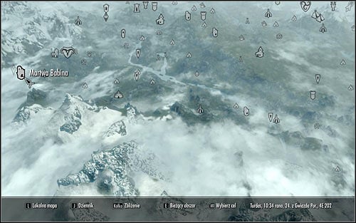 Open the world map - Pieces of the Past - p. 2 - Daedric quests - The Elder Scrolls V: Skyrim Game Guide