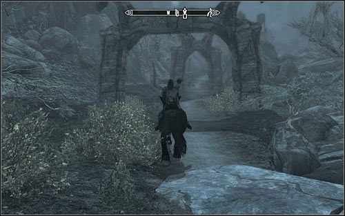 Soon enough in the distance you should note constructions which are parts of another location, namely Hag Rock Redoubt - Pieces of the Past - p. 2 - Daedric quests - The Elder Scrolls V: Skyrim Game Guide