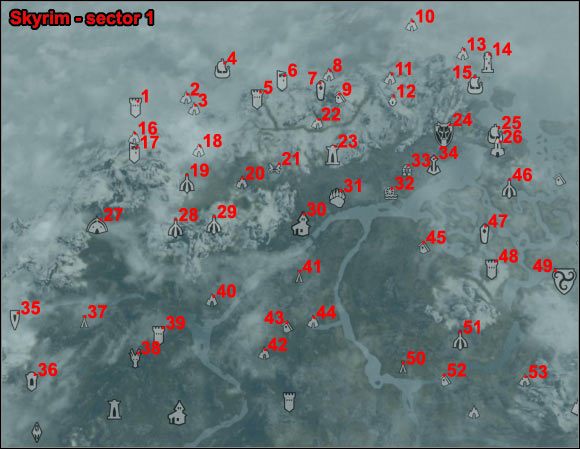 Location type: fort - [1] North-west of Skyrim - p.1 | World maps - World maps - The Elder Scrolls V: Skyrim Game Guide