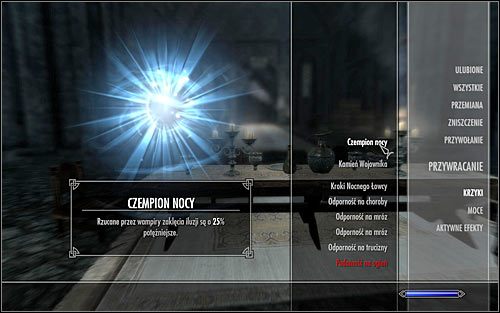 Important - You can read more about the new powers and effects youve received by opening magic and active effects tabs - Vampirism | Hints - Hints - The Elder Scrolls V: Skyrim Game Guide