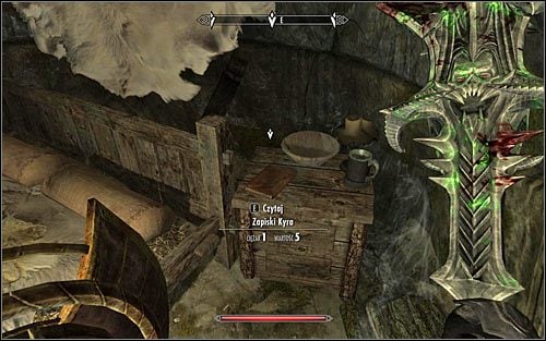 Head onwards through the crypt, focusing on finding documents regarding the theft which are hidden in the small south-east room - The Pale Lady | Side quests - Side quests - The Elder Scrolls V: Skyrim Game Guide