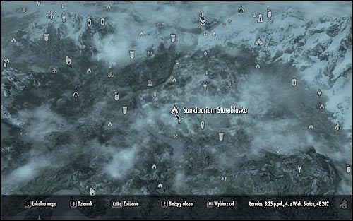 Open the world map and plan your journey to the Eldergleam Sanctuary (screen above) - The Blessings of Nature | Side quests - Side quests - The Elder Scrolls V: Skyrim Game Guide