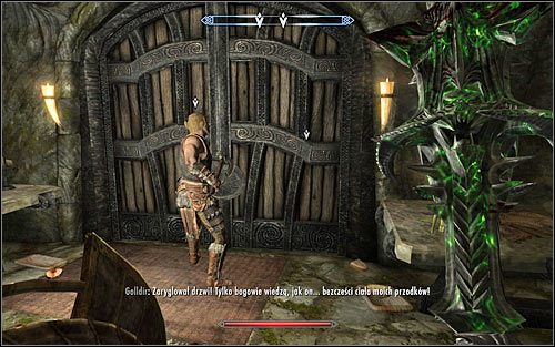 Wait for Golldir to open the passage and use the door leading inside Hillgrunds Tomb - Ancestral Worship | Side quests - Side quests - The Elder Scrolls V: Skyrim Game Guide