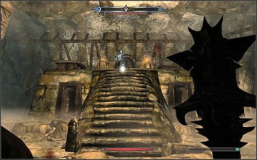 As you fight the Draugrs, keep an eye on the compass and start attacking Vals Veran when only he returns to the battlefield (screen above) - Ancestral Worship | Side quests - Side quests - The Elder Scrolls V: Skyrim Game Guide