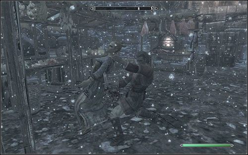 If youre fast enough, you can save the woman from being killed - Blood on the Ice - p. 2 | Side quests - Side quests - The Elder Scrolls V: Skyrim Game Guide