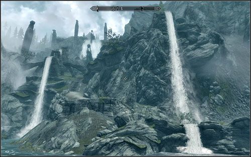 The map from Angis Cabin points to Lost Valley Redoubt found south of Rorikstead - Treasure Maps (IV-V) | Side quests - Side quests - The Elder Scrolls V: Skyrim Game Guide