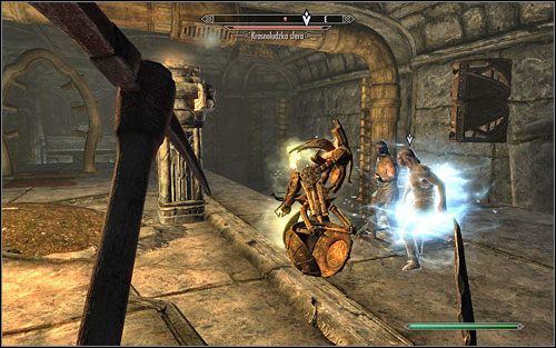 Follow the prisoners, and you will have to deal with a couple Frostbite Spiders and Dwarven Spheres - No-one Escapes Cidhna Mine - p. 2 | Side quests - Side quests - The Elder Scrolls V: Skyrim Game Guide