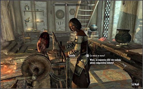 Follow Saadia onto the upper floor of the inn - In my Time of Need | Side quests - Side quests - The Elder Scrolls V: Skyrim Game Guide