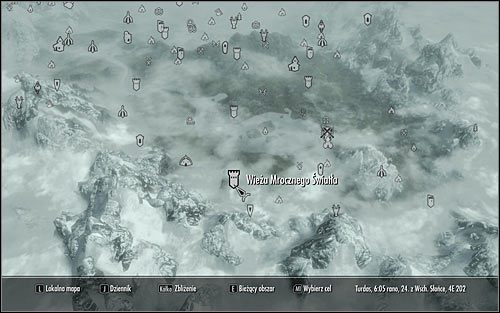 Open the world map and head to the Darklight Tower found in the south-east part of Skyrim (screen above) - Repentance | Side quests - Side quests - The Elder Scrolls V: Skyrim Game Guide