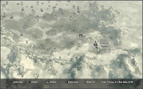 Open the world map and head to the south-east part of Skyrim, to Forelhost (screen above) - Siege on the Dragon Cult | Side quests - Side quests - The Elder Scrolls V: Skyrim Game Guide