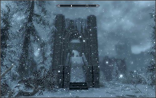 After reaching Winterhold, look for the large bridge (screen above), as its the only way of getting to the College of Winterhold - First Lessons | Side quests - Side quests - The Elder Scrolls V: Skyrim Game Guide