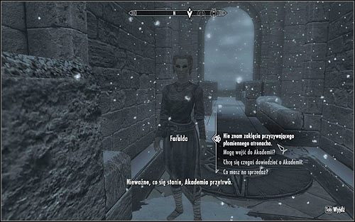 Faralda will ask you to cast a random spell - First Lessons | Side quests - Side quests - The Elder Scrolls V: Skyrim Game Guide