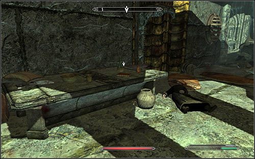 Eventually you should reach the marked door in the south-east part of the cave, leading to Nchuand-Zel Quarters - The Lost Expedition | Side quests - Side quests - The Elder Scrolls V: Skyrim Game Guide