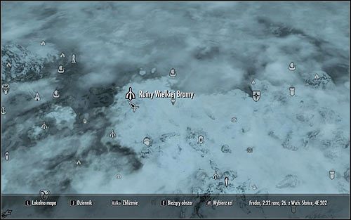 Open the world map and head to the High Gate Ruins in the northern part of Skyrim (screen above) - A Scroll For Anska | Side quests - Side quests - The Elder Scrolls V: Skyrim Game Guide