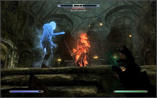 In the end you will have to fight the main boss of this quest - King Olaf One-Eye (screen above) - Tending the Flames - p. 2 | The Bards College quests - The Bards College quests - The Elder Scrolls V: Skyrim Game Guide