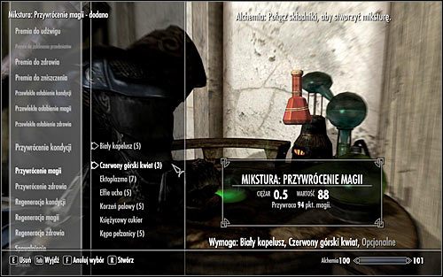 Like Ive already said, alchemy is about combining alchemy ingredients - Alchemy - Introduction | Crafting - Crafting - The Elder Scrolls V: Skyrim Game Guide