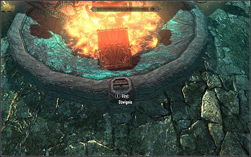 Once youve put all the required items in the offering box (you may also pick them up again if youve made a mistake) you must close the inventory window and pull a nearby lever (seen on the screen above) - Atronach Forge | Crafting - Crafting - The Elder Scrolls V: Skyrim Game Guide