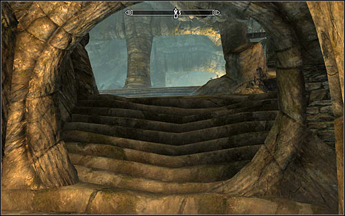 If you chose the shortcut, when you get back to the temple youll have to interact with a bolt which will take you back to the ruins entrance (the above screen) - The Jagged Crown - p.2 | Imperial Legion Quests - Imperial Legion Quests - The Elder Scrolls V: Skyrim Game Guide