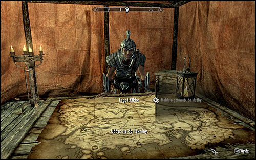 Be careful, because you can be attacked by wild animals on the way to the camp - Reunification of Skyrim - p.1 | Imperial Legion Quests - Imperial Legion Quests - The Elder Scrolls V: Skyrim Game Guide