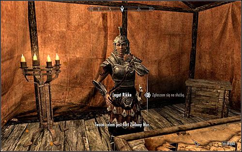 You can proceed with the completion of the current quest once you finish Compelling Tribute - Reunification of Skyrim - p.1 | Imperial Legion Quests - Imperial Legion Quests - The Elder Scrolls V: Skyrim Game Guide