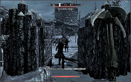 The second way is the south entrance (the above screen), which is not only weakly guarded, but there also no barricades - Battle for Fort Dunstad | Imperial Legion Quests - Imperial Legion Quests - The Elder Scrolls V: Skyrim Game Guide