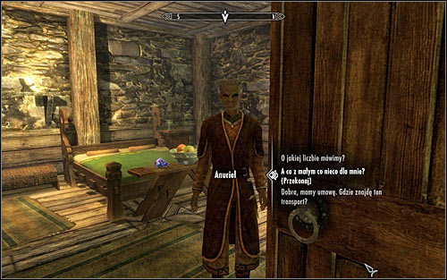 After you reveal to her that you are a member of the Imperial Legion, Anuriel offers that she keeps the contents of the Incriminating Letter to herself in exchange for information on a shipment of silver and weapons - Compelling Tribute | Imperial Legion Quests - Imperial Legion Quests - The Elder Scrolls V: Skyrim Game Guide