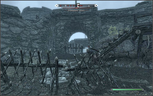 The second way inside is the northwest entrance (the above screen) - The Battle for Fort Greenwall | Imperial Legion Quests - Imperial Legion Quests - The Elder Scrolls V: Skyrim Game Guide