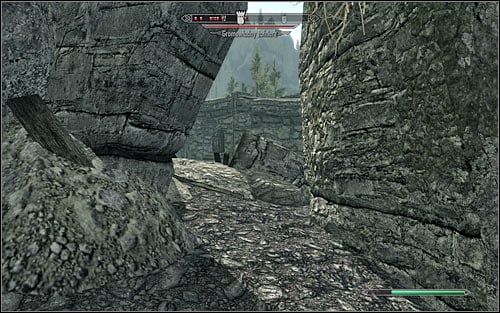 A much safer way into the fort is to go from the north to find a hole in the east part of the wall (the above screen) - The Battle for Fort Amol | Imperial Legion Quests - Imperial Legion Quests - The Elder Scrolls V: Skyrim Game Guide