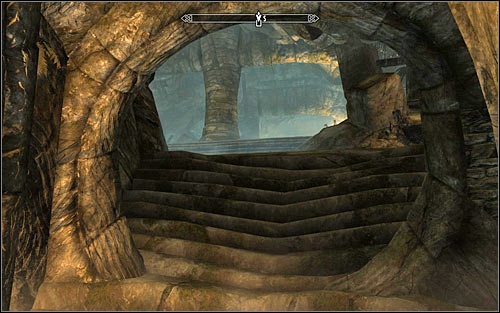 If you chose the shortcut, when you get back to the temple youll have to interact with a bolt which will take you back to the ruins entrance (the above screen) - The Jagged Crown - p.2 | Stormcloak Rebellion Quests - Stormcloak Rebellion Quests - The Elder Scrolls V: Skyrim Game Guide