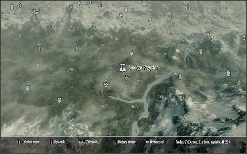 You can now leave the Palace of the Kings and open the world map - Message to Whiterun | Stormcloak Rebellion Quests - Stormcloak Rebellion Quests - The Elder Scrolls V: Skyrim Game Guide