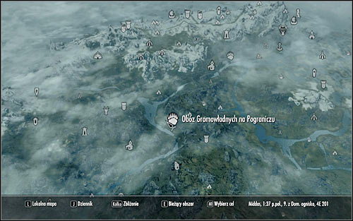 Leave the Palace of the Kings, open the world map and find the Reach Stormcloak Camp (the above screen) - Liberation of Skyrim - p.1 | Stormcloak Rebellion Quests - Stormcloak Rebellion Quests - The Elder Scrolls V: Skyrim Game Guide