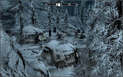 Be careful, because on your way to the camp you may be attacked by wild animals - Liberation of Skyrim - p.2 | Stormcloak Rebellion Quests - Stormcloak Rebellion Quests - The Elder Scrolls V: Skyrim Game Guide