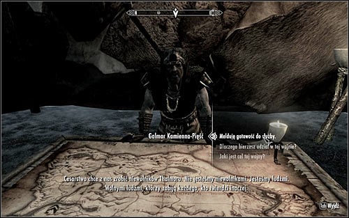 Find the tent with Galmar Stone-Fist and ask him for your next assignment (the above screen) - Liberation of Skyrim - p.2 | Stormcloak Rebellion Quests - Stormcloak Rebellion Quests - The Elder Scrolls V: Skyrim Game Guide
