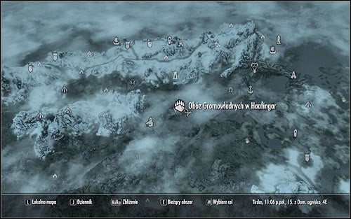 Leave the Palace of the Kings, open the world map and find the Haafingar Stormcloak Camp (the above screen) - Liberation of Skyrim - p.2 | Stormcloak Rebellion Quests - Stormcloak Rebellion Quests - The Elder Scrolls V: Skyrim Game Guide