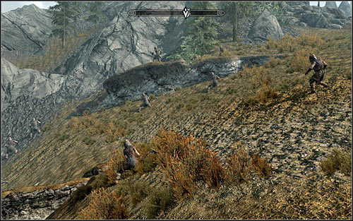 When you reach your destination, you should see Stormcloak soldiers who are to take part in the attack (the above screen) - The Battle for Fort Sungard | Stormcloak Rebellion Quests - Stormcloak Rebellion Quests - The Elder Scrolls V: Skyrim Game Guide