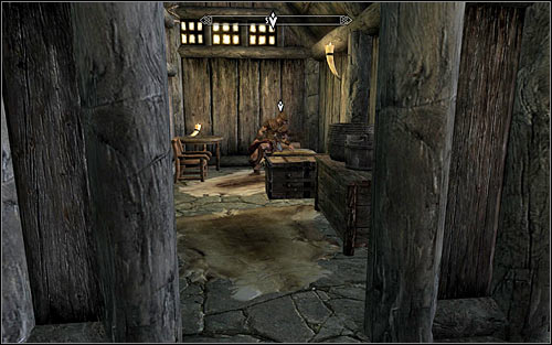 When he arrives, wait until he goes to rest (the above screen) - A False Front | Stormcloak Rebellion Quests - Stormcloak Rebellion Quests - The Elder Scrolls V: Skyrim Game Guide