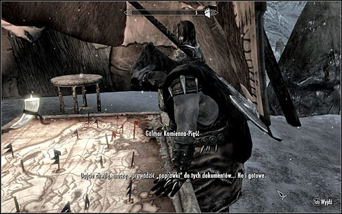 Open the world map and return to where Galmar is, in the Hjaalmarch Stormcloak Camp - A False Front | Stormcloak Rebellion Quests - Stormcloak Rebellion Quests - The Elder Scrolls V: Skyrim Game Guide