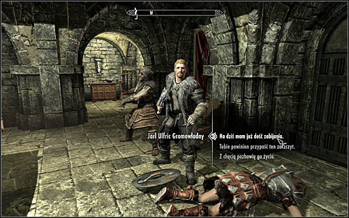 After the fight, listen to another conversation and wait until Ulfric Stormcloak approaches you (the above screen) - Battle for Solitude | Stormcloak Rebellion Quests - Stormcloak Rebellion Quests - The Elder Scrolls V: Skyrim Game Guide