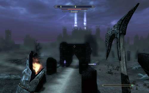 After you reach the world of souls, follow the main road forward - Beyond Death - Vampire Lord path - The Elder Scrolls V: Skyrim - Dawnguard - Game Guide and Walkthrough