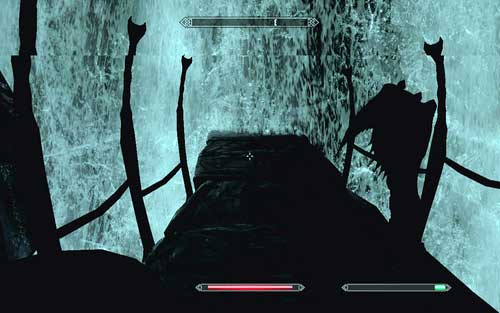 That way you will reach a bridge built under a waterfall - Touching The Sky - p. 1 - Vampire Lord path - The Elder Scrolls V: Skyrim - Dawnguard - Game Guide and Walkthrough