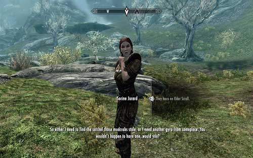 Sorina can be found south of Dragon Bridge, a village nearby Solitude - A New Order - Dawnguard path - The Elder Scrolls V: Skyrim - Dawnguard - Game Guide and Walkthrough