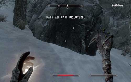 This time your mission is to find the bow of the goddess Auriel, which is located in the Darkfall Cave - Touching The Sky - p. 1 - Dawnguard path - The Elder Scrolls V: Skyrim - Dawnguard - Game Guide and Walkthrough