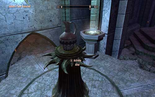 Put the water jug onto the pedestal on the left, thanks to which you will unlock a passage into a room with a Frost Giant - Touching The Sky - p. 3 - Dawnguard path - The Elder Scrolls V: Skyrim - Dawnguard - Game Guide and Walkthrough