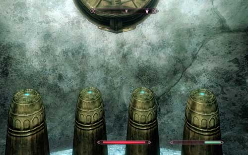 A bit further you should come across a locked door and 4 Dwemer buttons - Lost to the Ages - p. 2 - Mutual side missions - The Elder Scrolls V: Skyrim - Dawnguard - Game Guide and Walkthrough