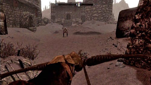 After clearing the area of all threats, head to the western door of the keep (the only one which doesnt require a key) - Skyrim Dragonborn: March of the Dead - Skyrim Dragonborn: Side missions - Raven Rock - The Elder Scrolls V: Skyrim - Dragonborn Game Guide